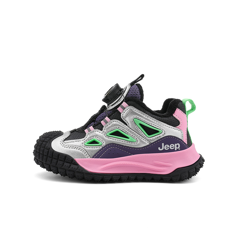 

Jeep Низкие детские кроссовки для повседневной носки Star Diamond Silver Pink Purple Kids