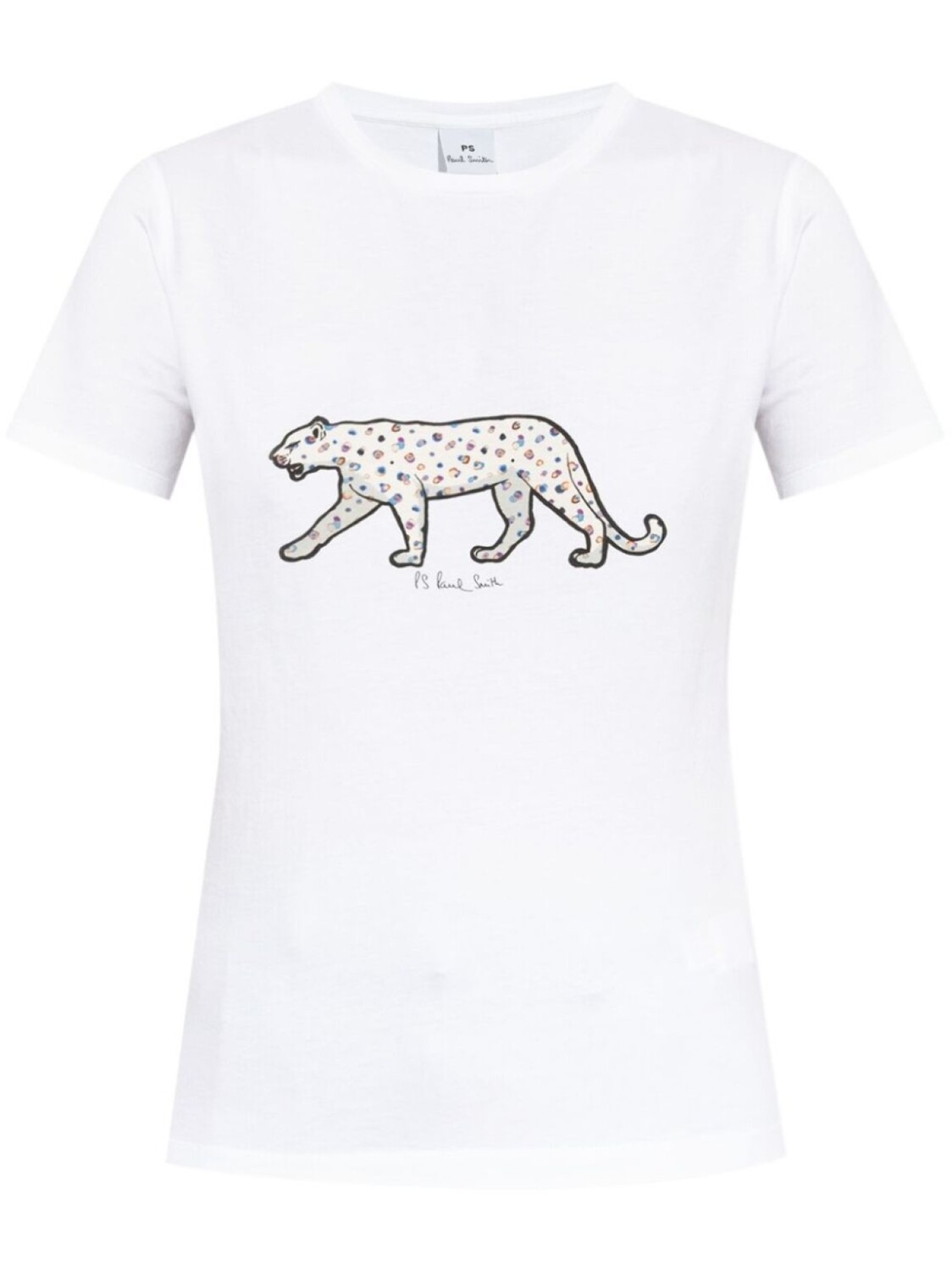

PS Paul Smith футболка из хлопка с тигровым принтом, белый