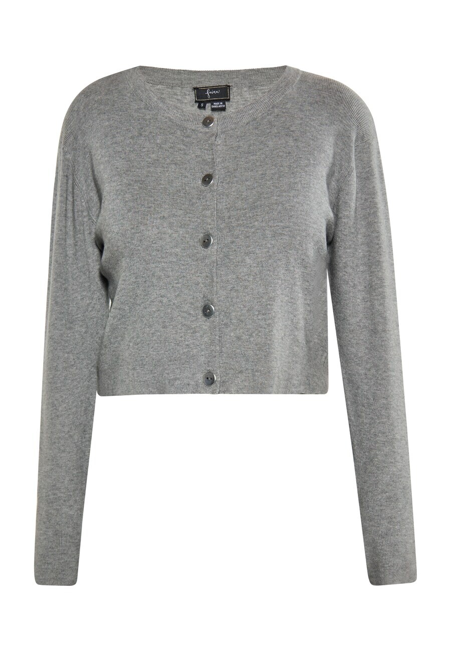 

Кардиган faina Knit Cardigan, серый