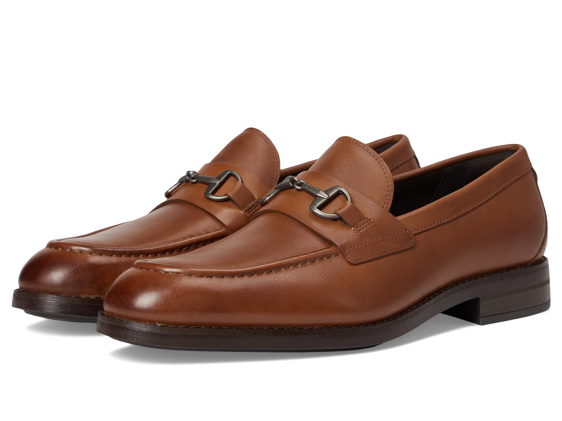 

Лоферы Cole Haan Harmon Grand Bit Loafers, цвет British Tan/Dark Brown Waterproof