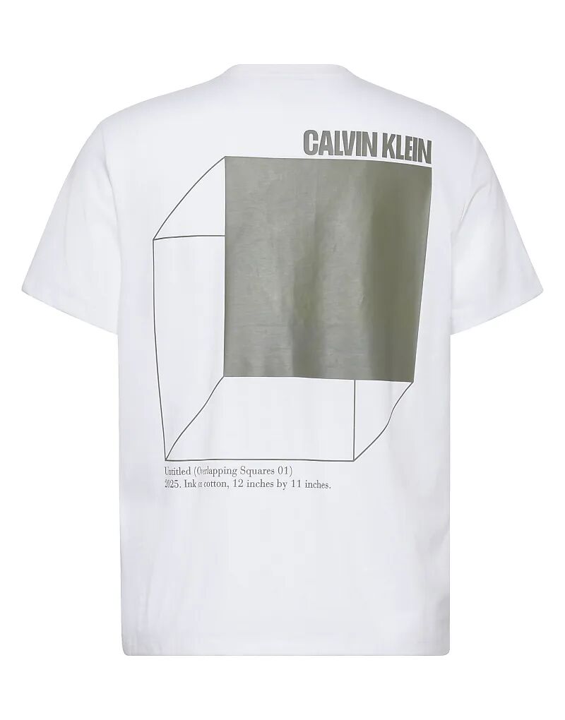 

Футболка Calvin Klein Jeans с 3D-принтом на спине, белая