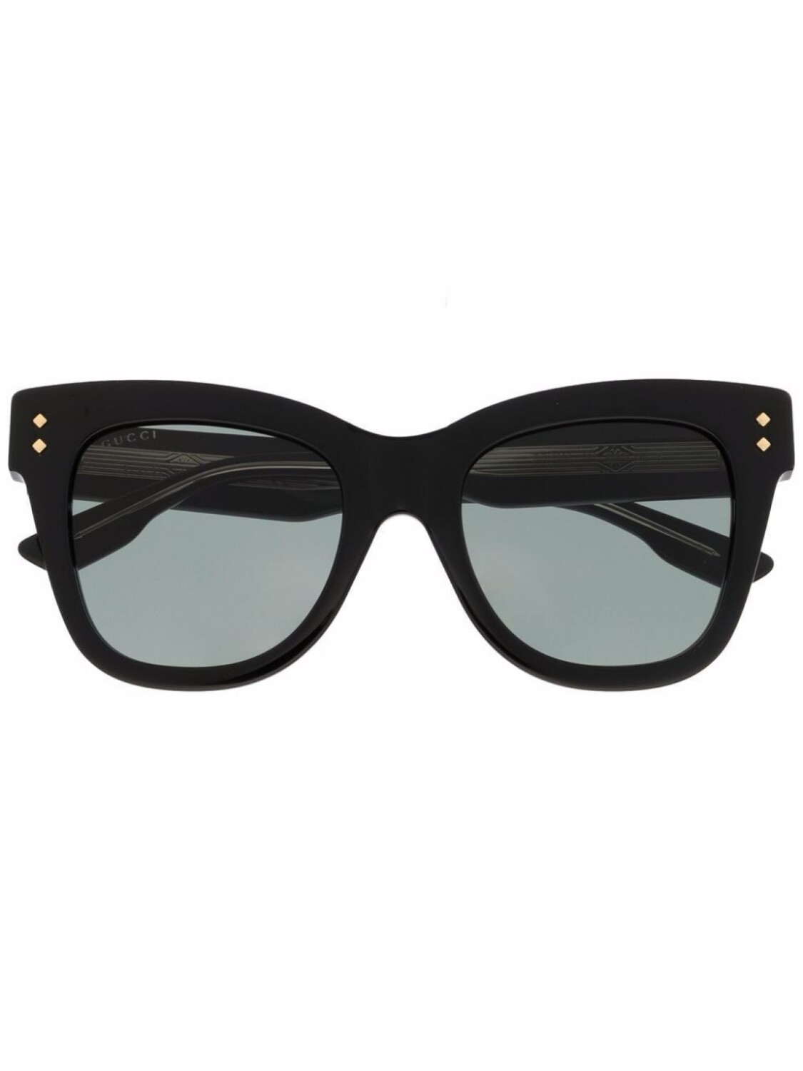 

Gucci Eyewear солнцезащитные очки в квадратной оправе, черный