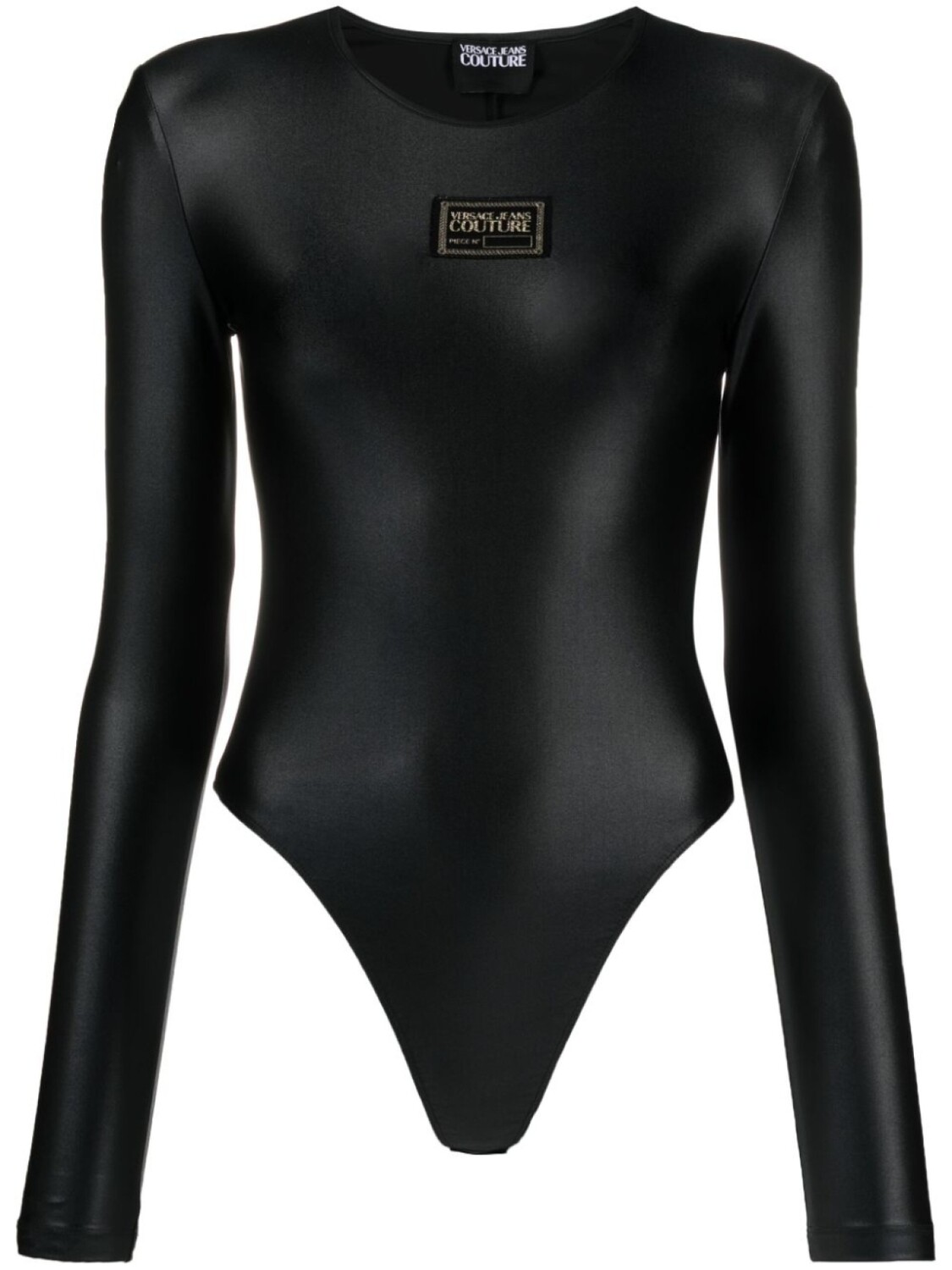 

Versace Jeans Couture боди с нашивкой-логотипом, черный