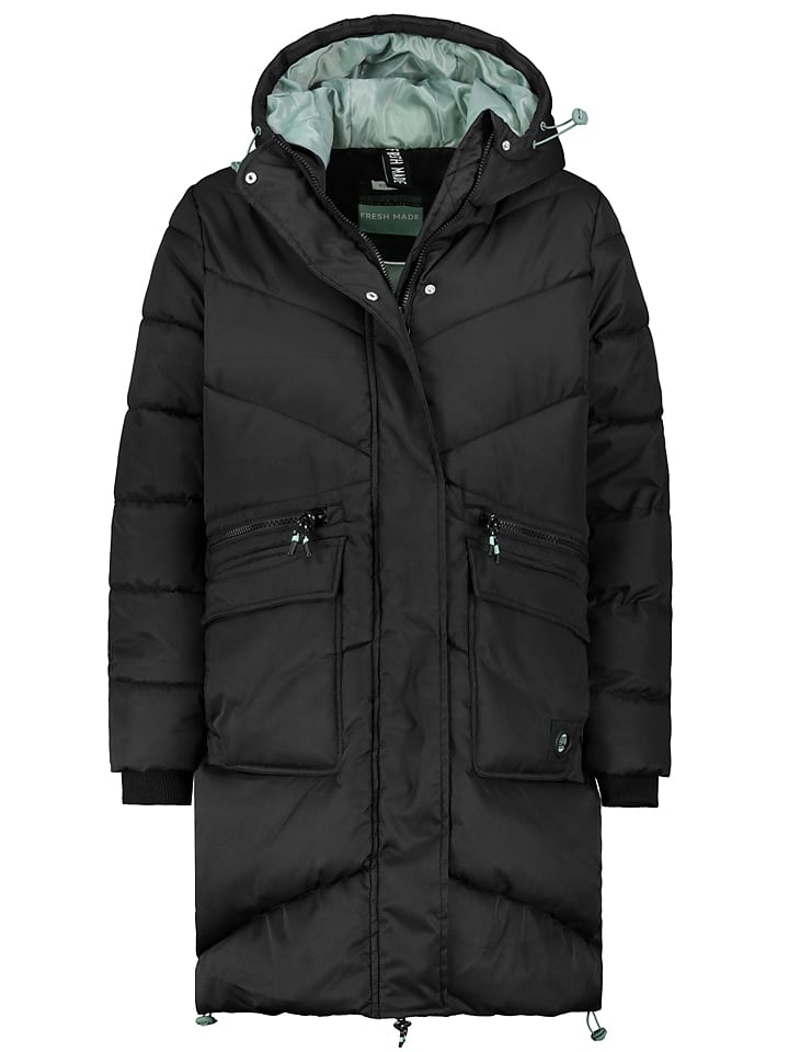 

Стеганое пальто Fresh Made Steppmantel, черный