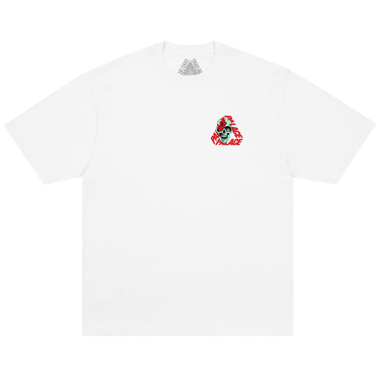 

Футболка Palace P3 Skull T-Shirt 'White', белый