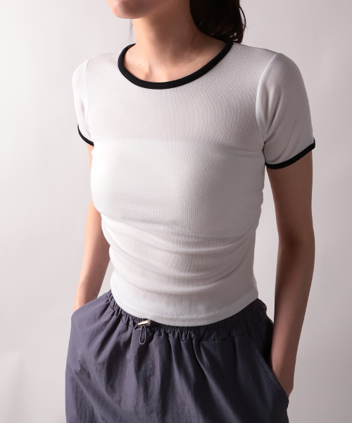 

Футболка с коротким рукавом, двухцветная VIVID LADY, белый