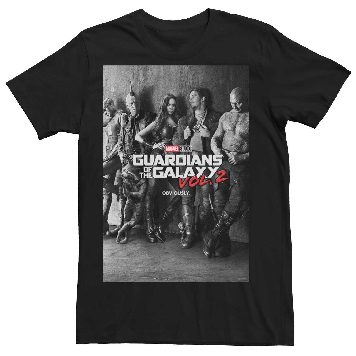 

Мужская черно-белая футболка с плакатом Marvel Guardians Of The Galaxy 2 Licensed Character, Черный, Мужская черно-белая футболка с плакатом Marvel Guardians Of The Galaxy 2 Licensed Character