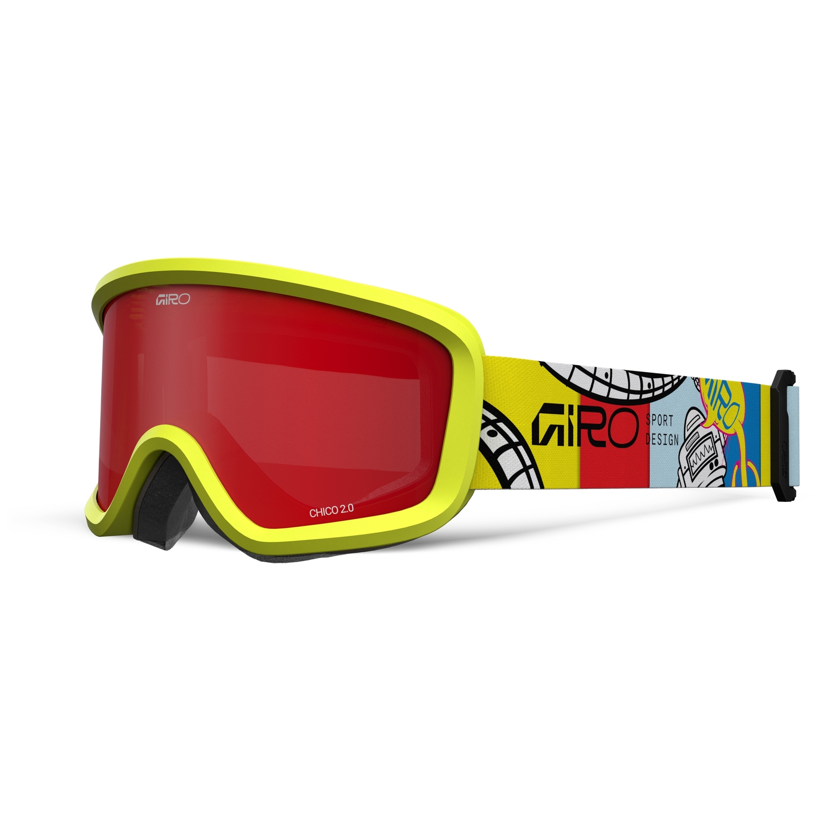 

Детские очки Giro Chico 2.0, Yellow Robot - Amber Scarlet Lens