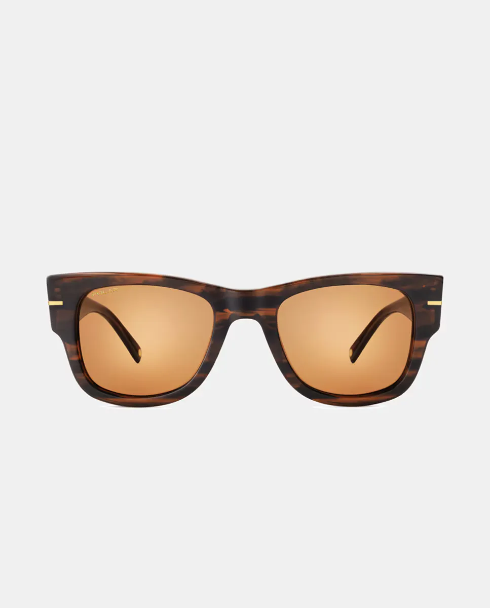 

Прямоугольные солнцезащитные очки унисекс с поляризованными линзами Polar, коричневый