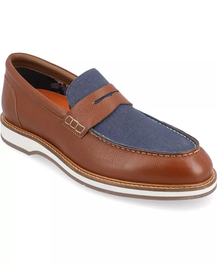 

Мужские мокасины Kaufman Moc Toe Penny Loafers Повседневная обувь Thomas & Vine, мультиколор