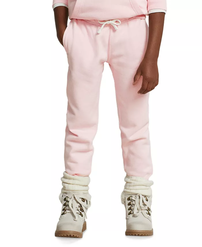 

Детские и девичьи флисовые спортивные брюки Polo Ralph Lauren, розовый