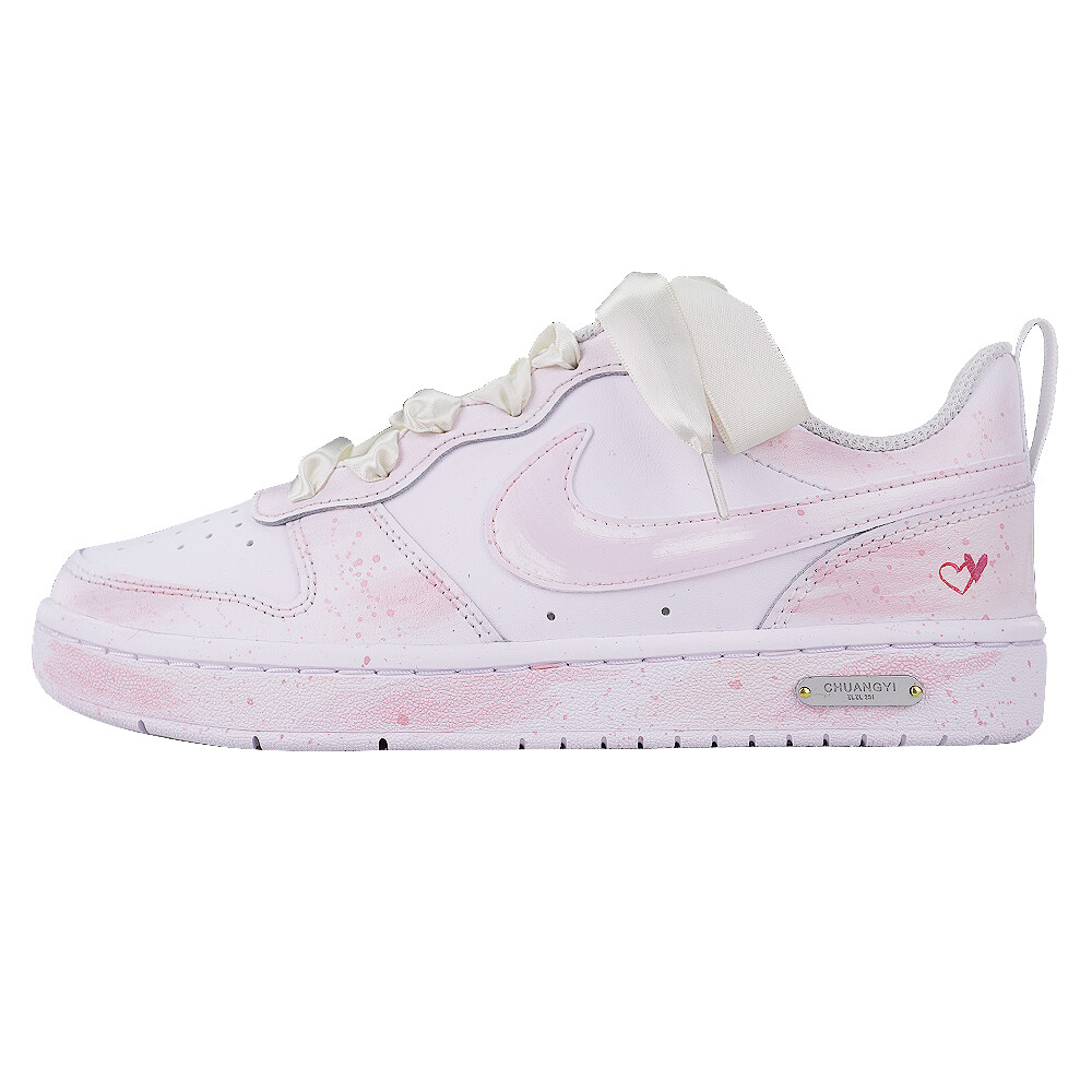 

Кроссовки Nike Court Borough 2 Skateboarding Shoes Women's Low-top Pink/White, розовый