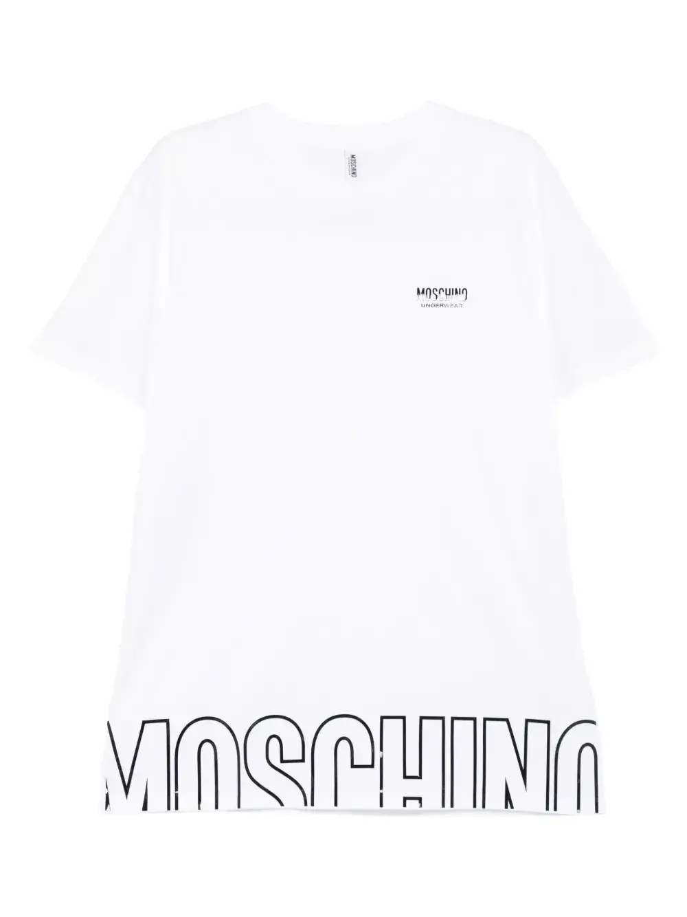 

Футболка с логотипом Moschino, белый