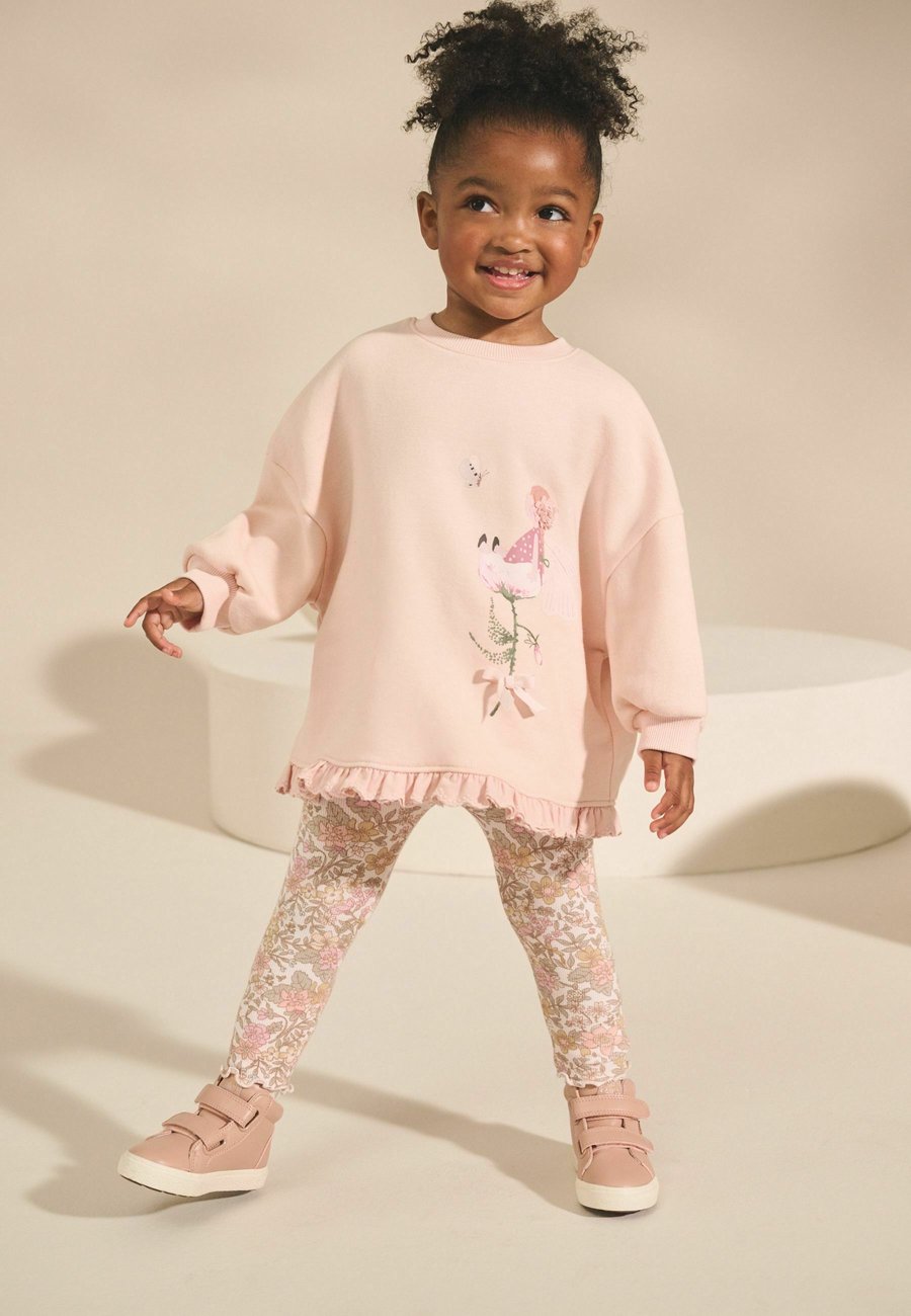Толстовка Next FRILL HEM SET , Pink Floral Fairy/Pink — фото 2