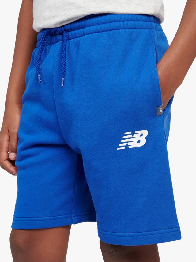 Детские шорты с круглым логотипом из хлопка New Balance, Team Royal — фото 4