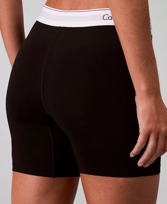 Женские трусы-боксеры Icon из хлопка и модала QF8528 Calvin Klein, черный — фото 2