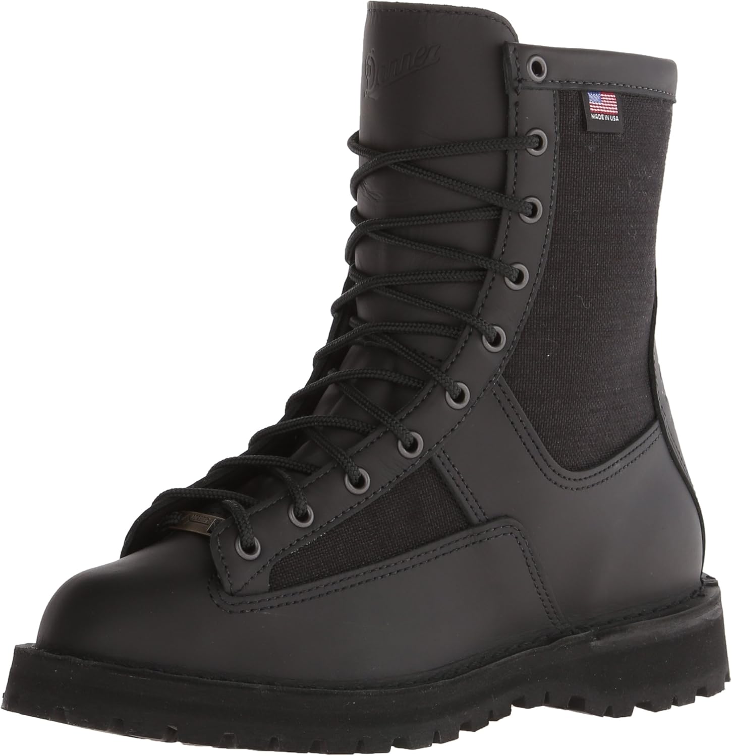 

Ботинки для правоохранительных органов мужские Danner Acadia 8" 200G с изоляцией, водонепроницаемые Gore-Tex, возможность реставрации, противоскользящие, черный