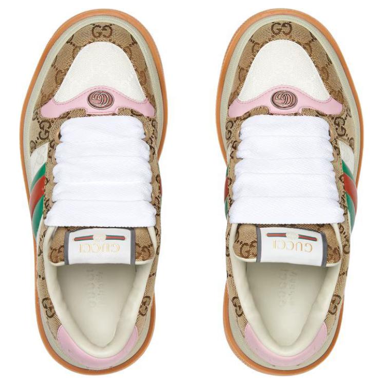 Женские кроссовки Gg 'Бежево-розовые' Женские GUCCI — фото 3