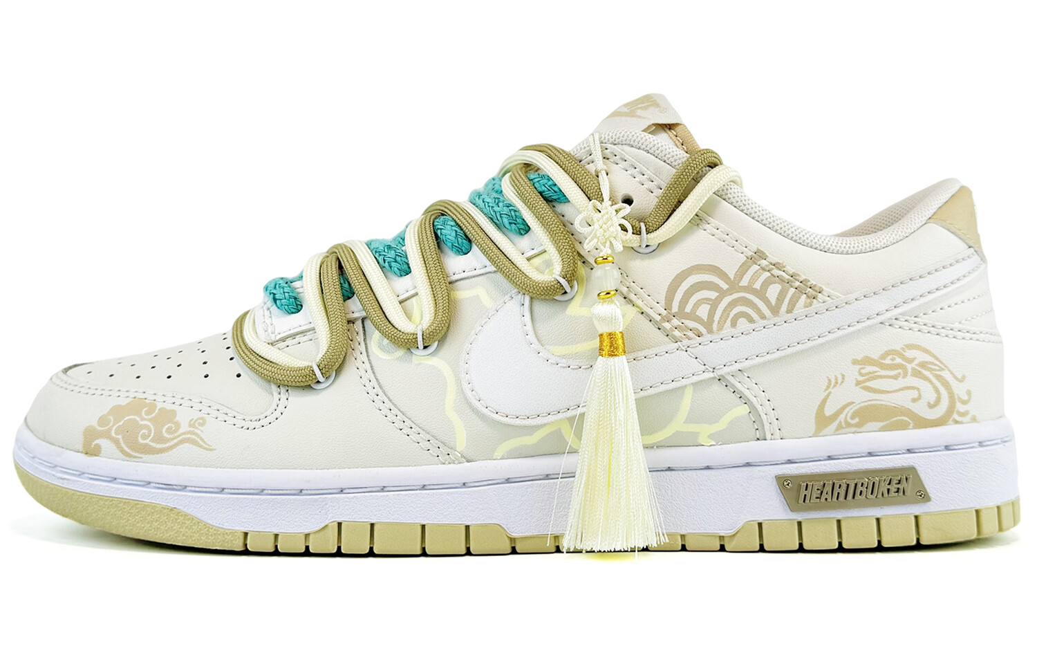 

Кроссовки Nike Dunk Skateboard Shoes Men Low-Top White Green, Зеленый, Кроссовки Nike Dunk Skateboard Shoes Men Low-Top White Green