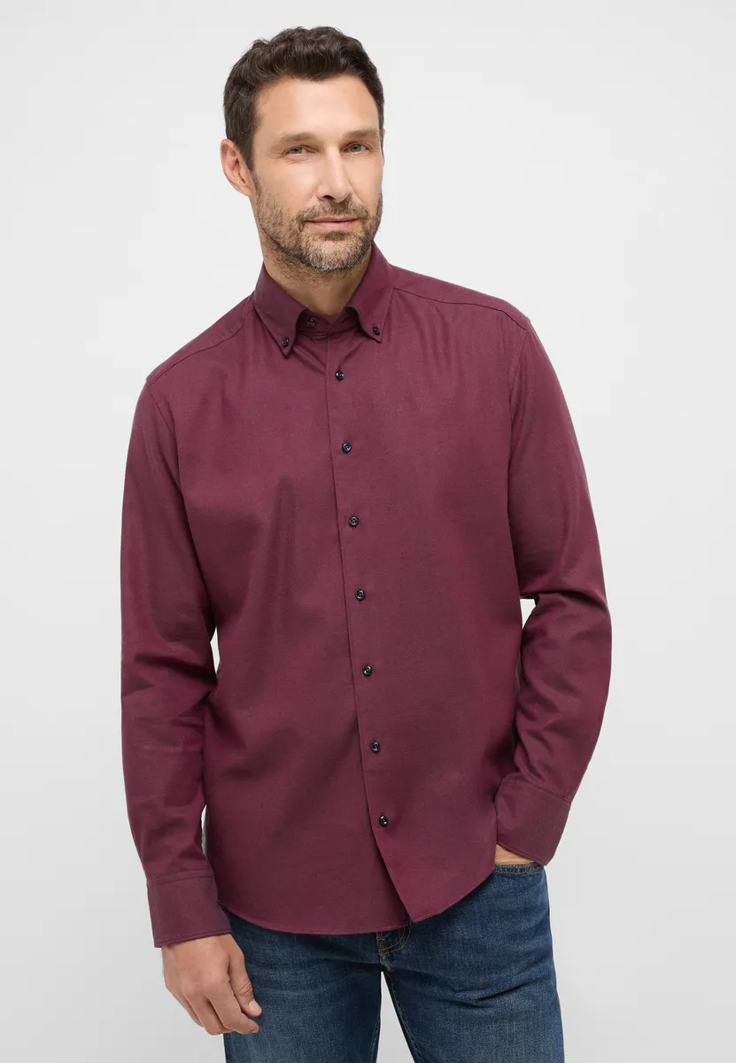 

Рубашка Eterna с длинными рукавами "COMFORT FIT", красный