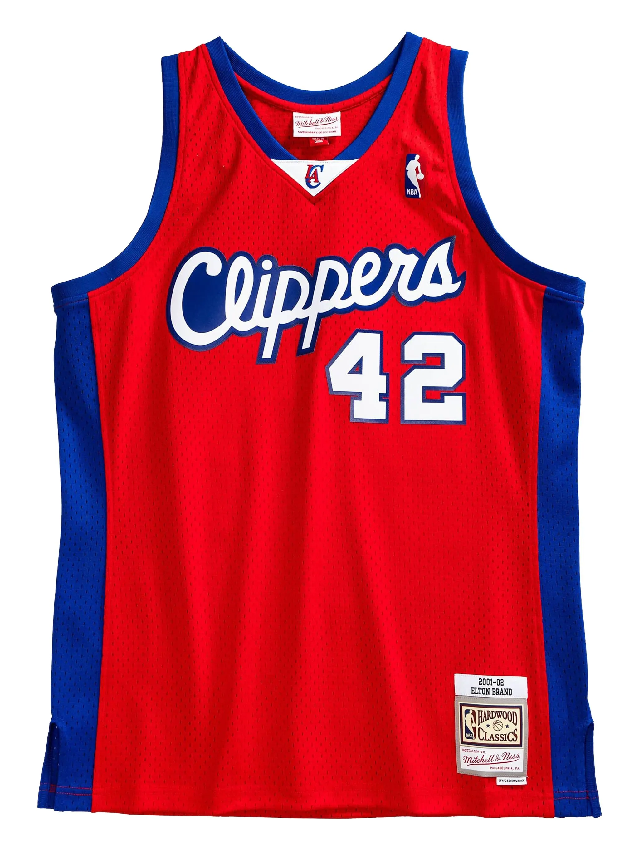 

Топ Elton Brand NBA Los Angeles Clippers 2001 Swingman Mitchell & Ness, красный