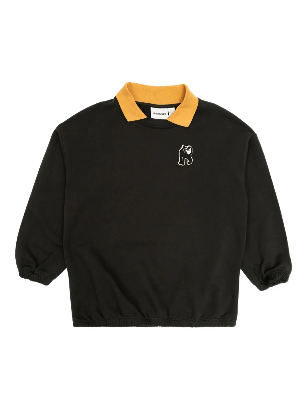 

Толстовка с вышивкой Mini Rodini, черный