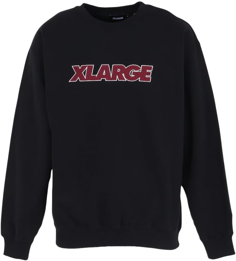 

Толстовка размера XLARGE со стандартным логотипом и круглым вырезом, мужская, черный