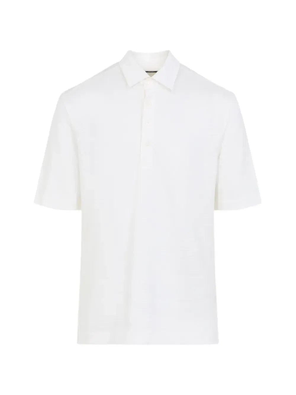 Льняная рубашка поло Zegna, белый