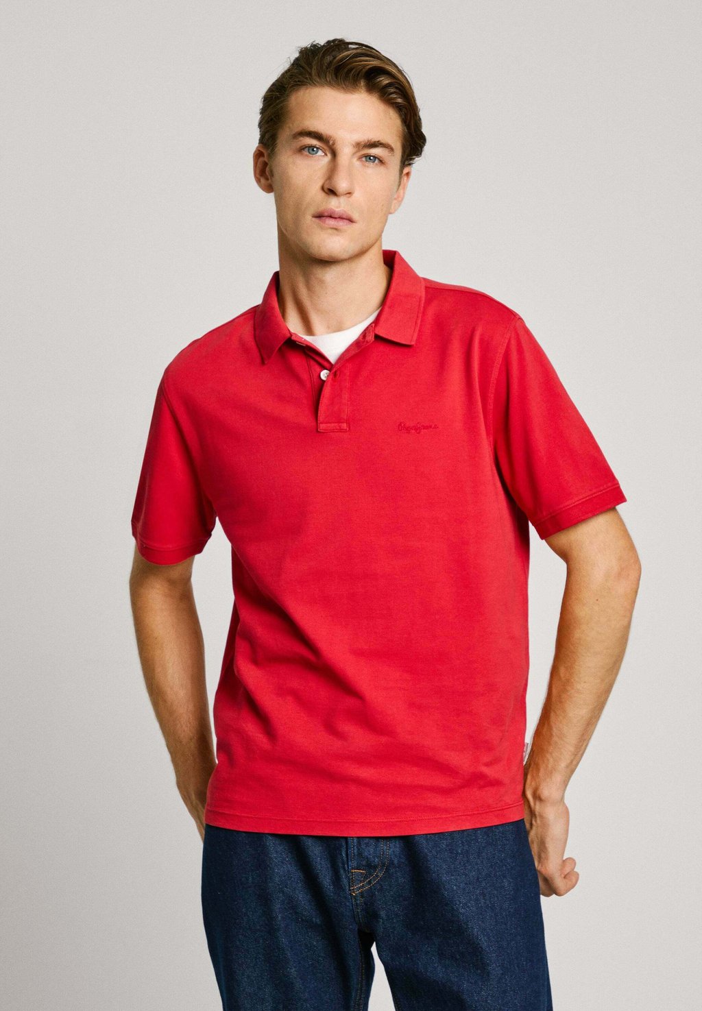 

Рубашка поло NEW OLIVER Pepe Jeans, красный