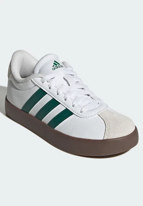 Кроссовки детские Adidas Sportswear VL Court 3.0, облачно-белый колледж-грин гам — фото 2