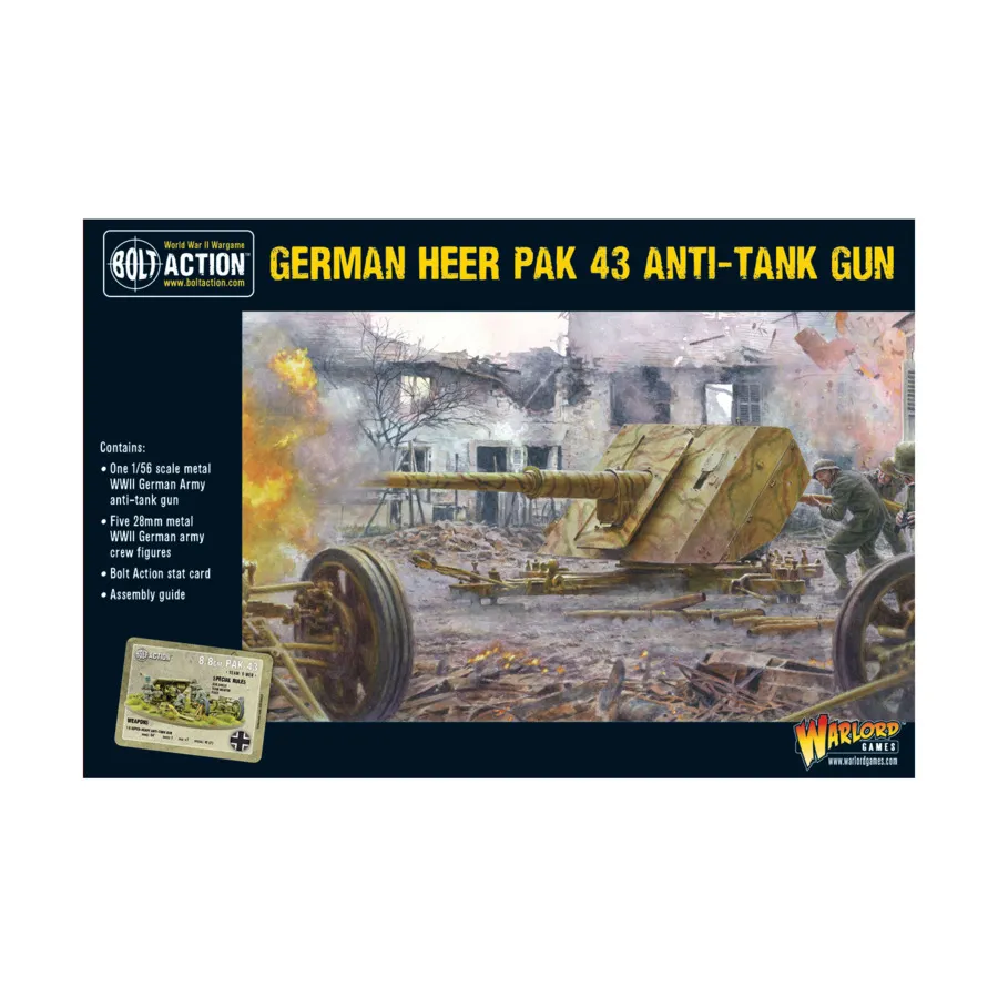 

Немецкая противотанковая пушка Heer Pak 43, Bolt Action - German - Heer (28mm)