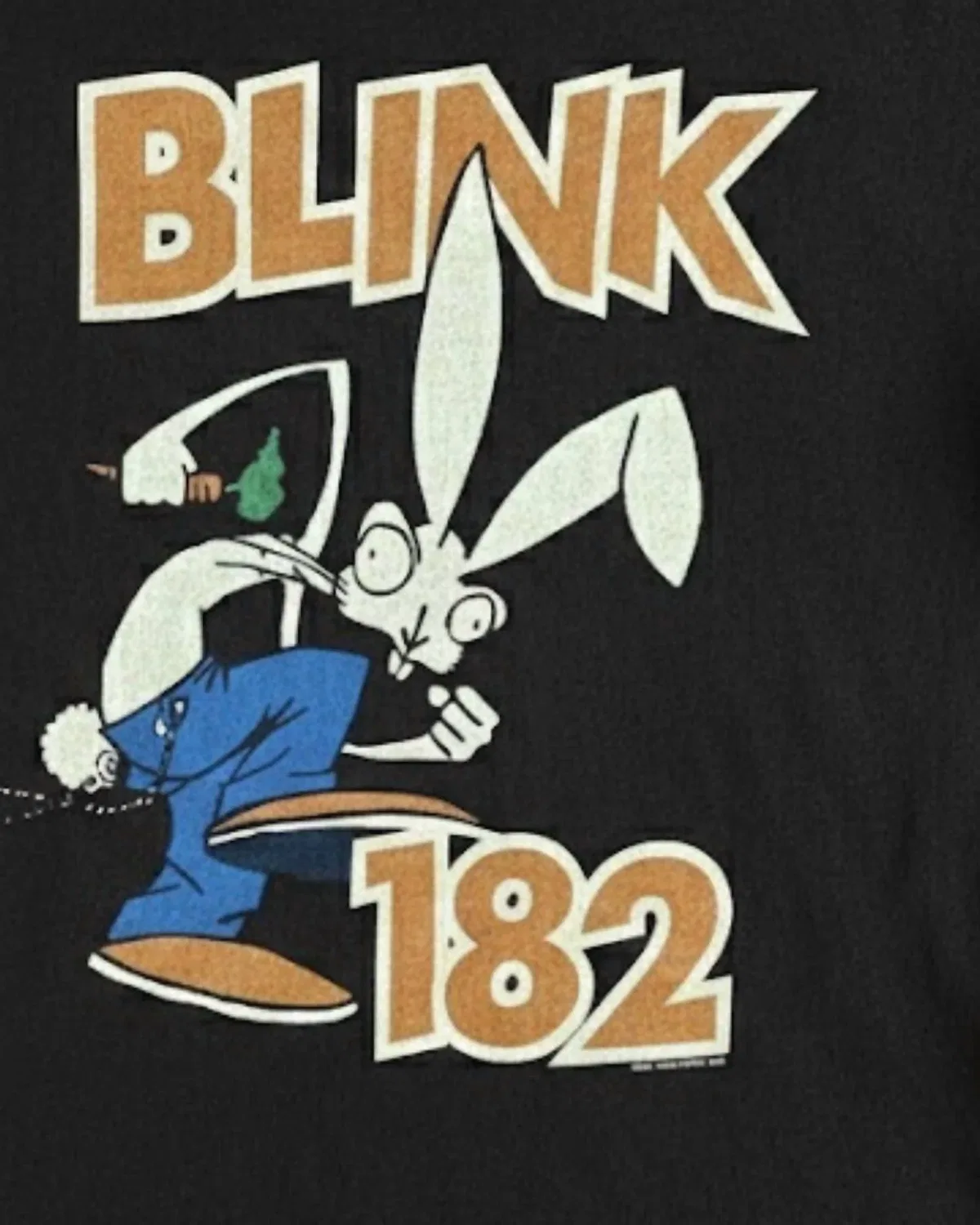 ROWDY SPROUT Детская футболка с длинным рукавом Blink 182, винтажный черный цвет — фото 2