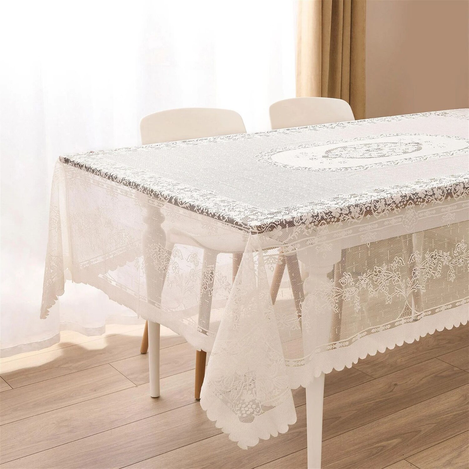 

Скатерть Evidea Soft Spets - Экрю - 160x220 см