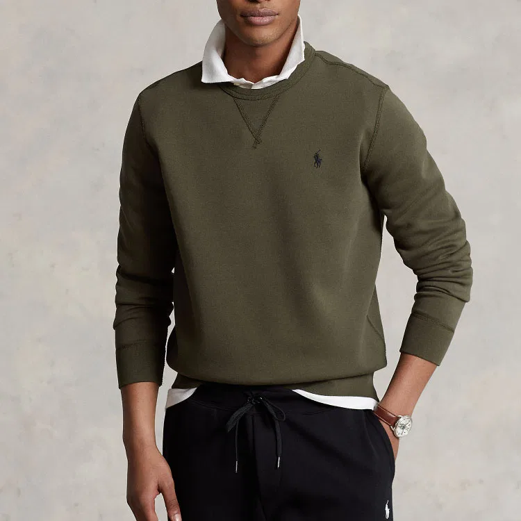 Свитшот Polo Ralph Lauren мужской армейский зеленый — фото 4