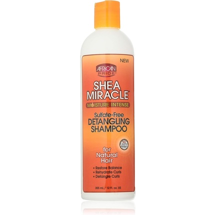 

Шампунь для распутывания волос Ap Shea Butter Miracle, 12 унций — упаковка из 3 шт African Pride