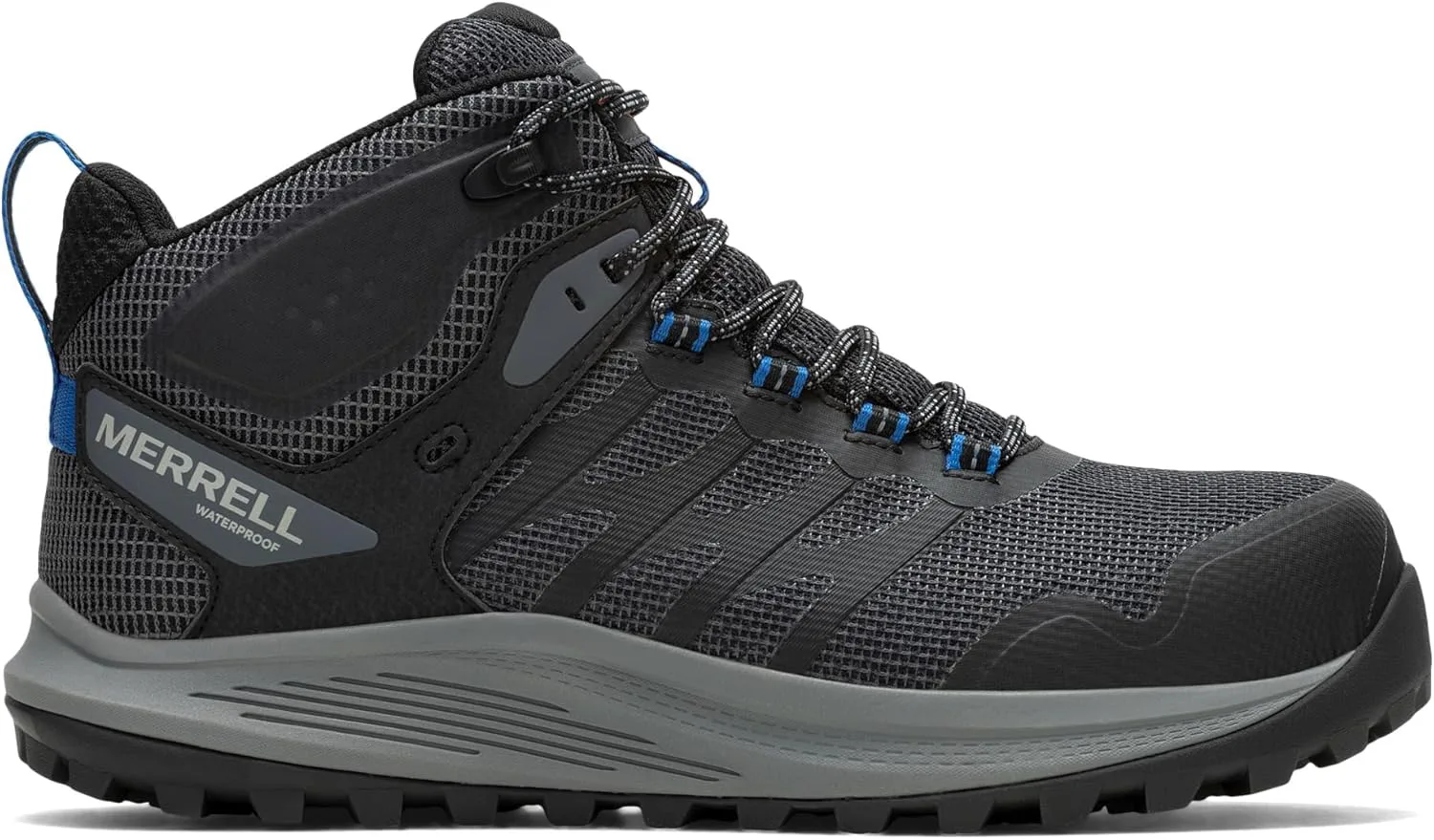 Мужские ботинки Merrell Nova 3 Mid Waterproof с карбоновым волокном, черный — фото 4
