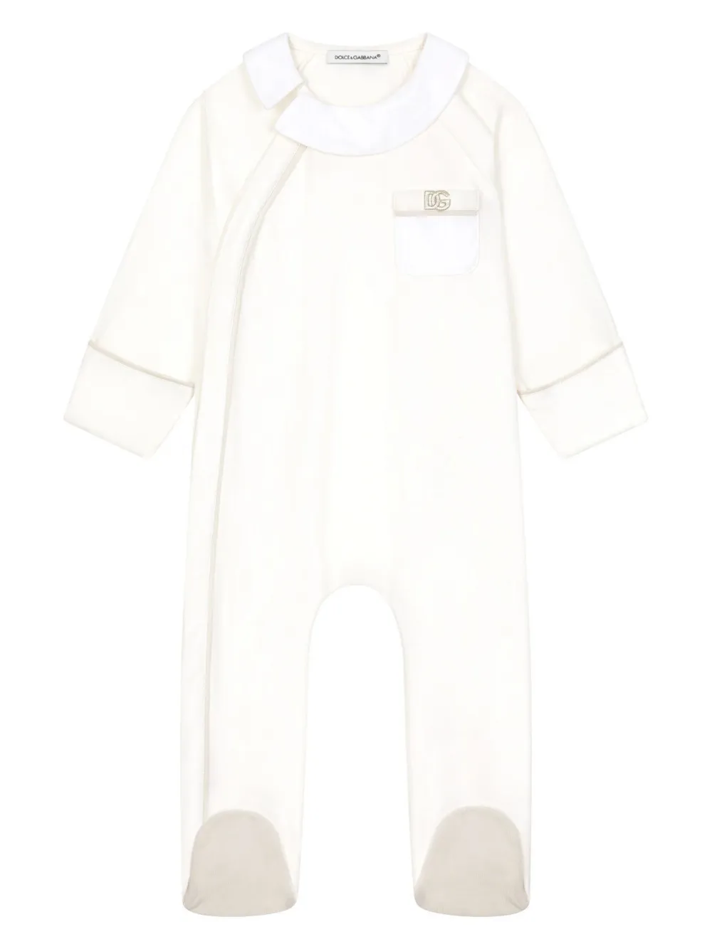 

Комплект для новорожденного с логотипом DG Dolce & Gabbana Kids, белый