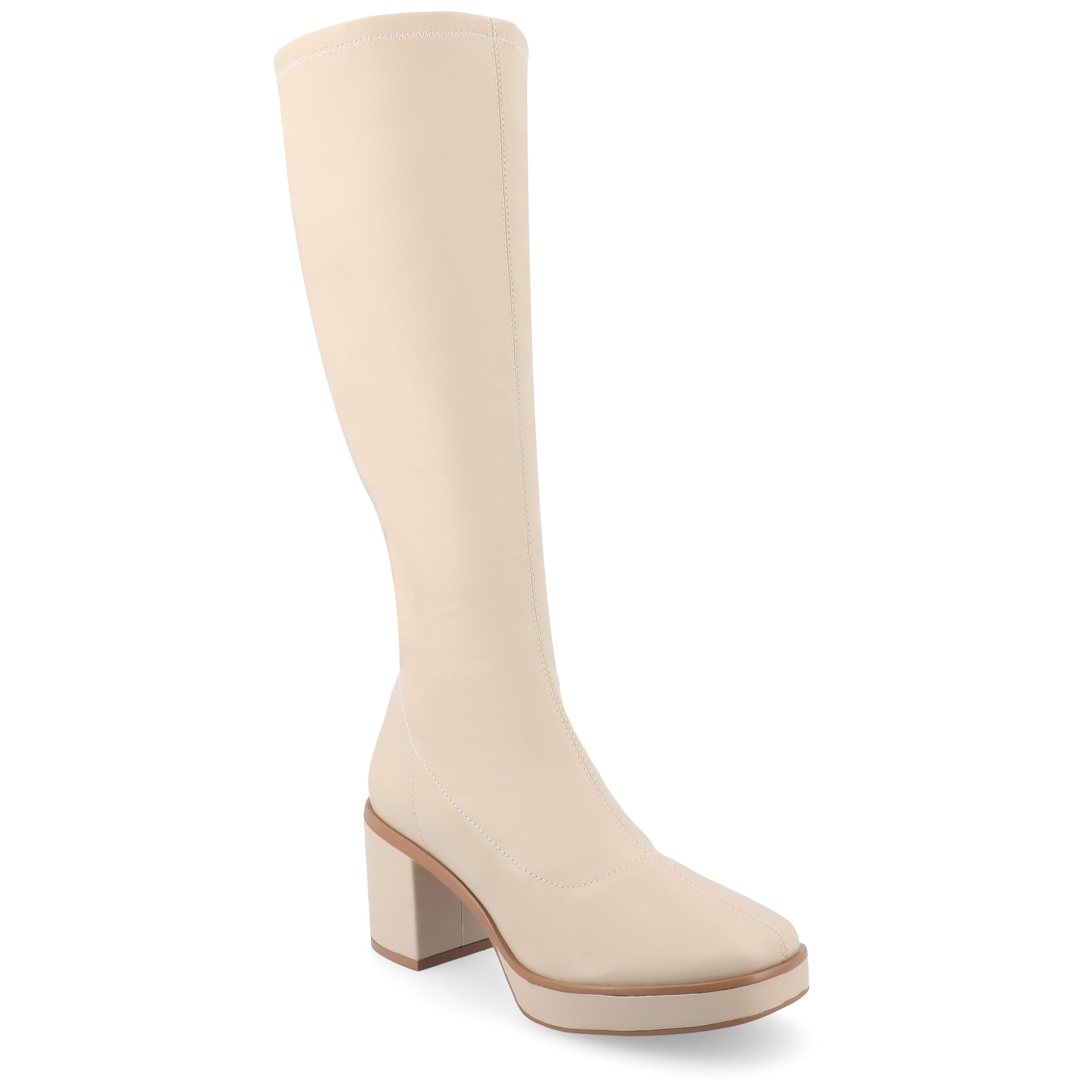 Женские сапоги Tru Comfort Foam Alondra Wide для широких голеней из коллекции Journee, кремовый