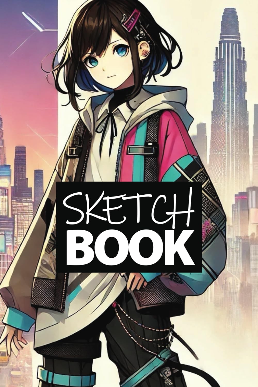 

Sketchbook: Japanese Anime Manga Cover with Avant-Garde Streetwear in Tokyo - 100 Blank Pages (6" x 9"): Perfect for Sketching, Doodling, and Creative Ideas Inspired by Japanese Street Style (Independently published)