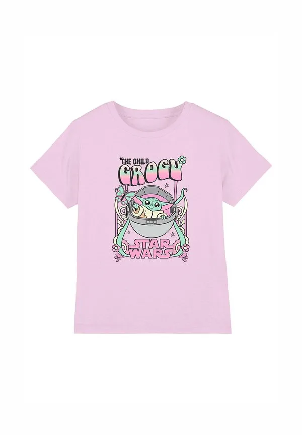 Футболка с принтом star wars grogu festival Star Wars, Pink