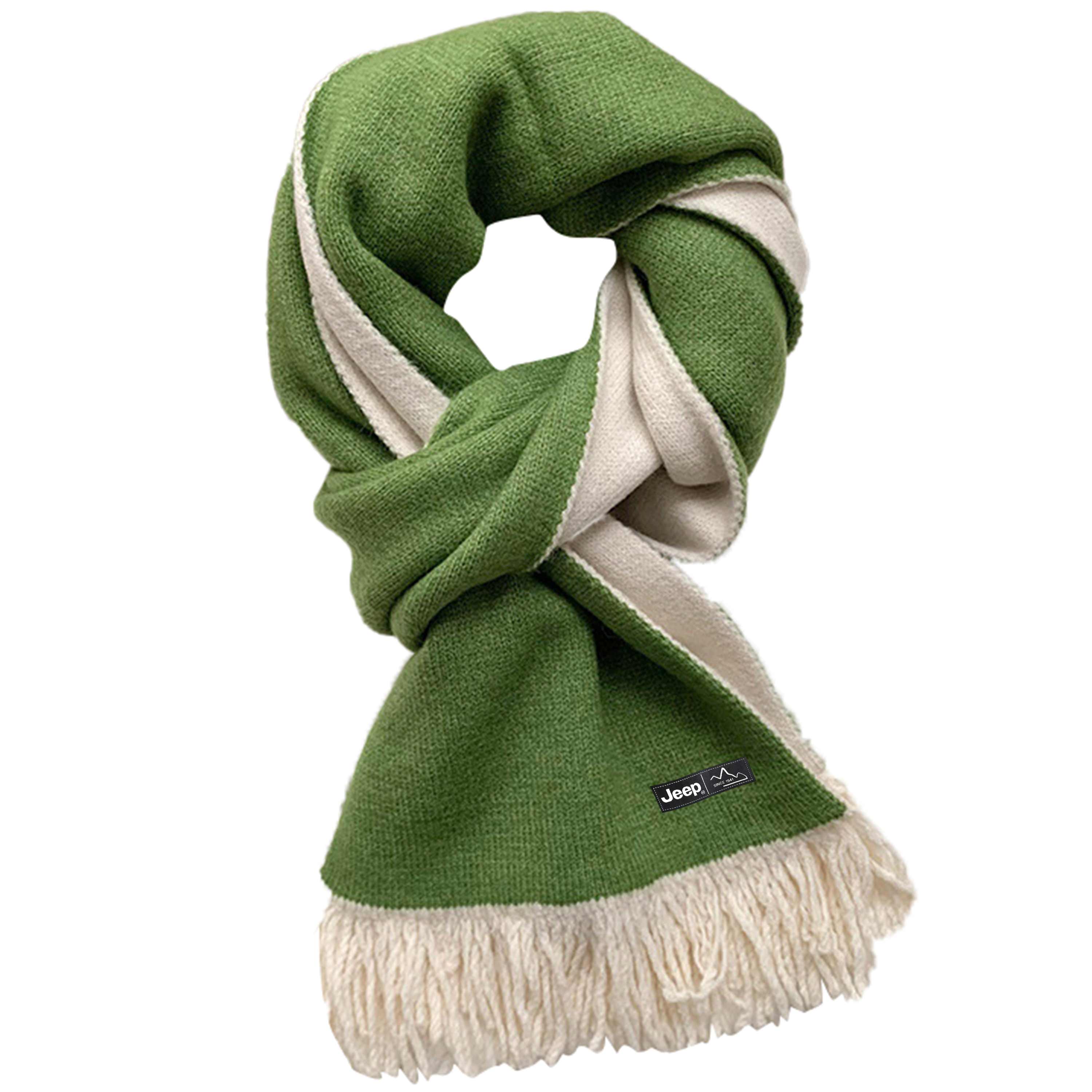 

Шарф из полиэстера Unisex Jeep, бежевый зеленый
