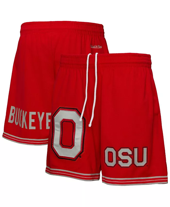 

Мужские шорты Ohio State Buckeyes Team Origins сетчатые алого цвета Mitchell & Ness