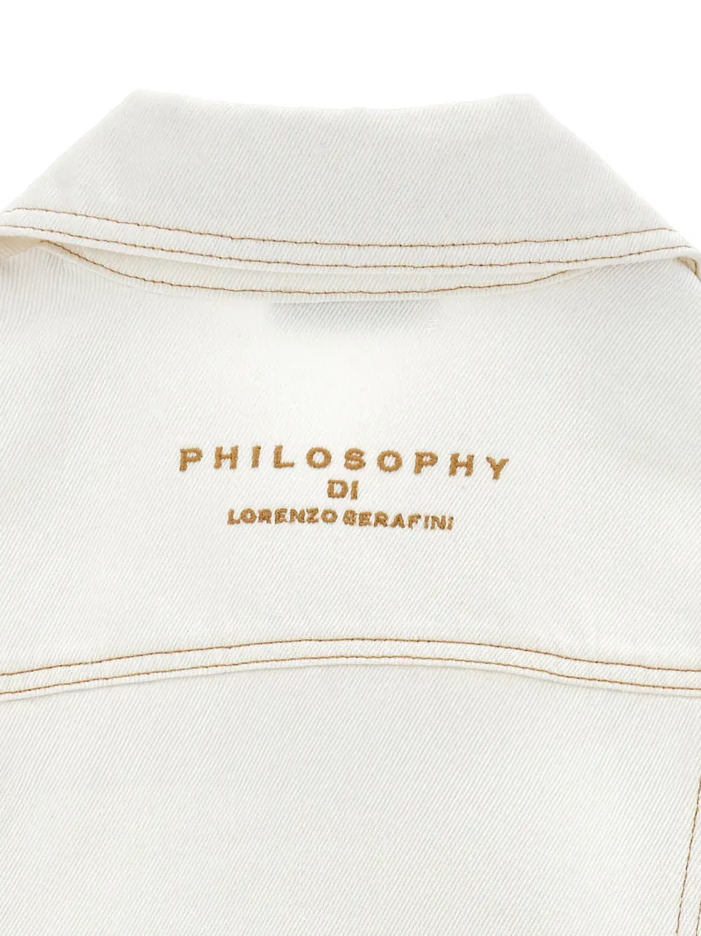 Двубортный жилет Philosophy Di Lorenzo Serafini Kids, белый — фото 2