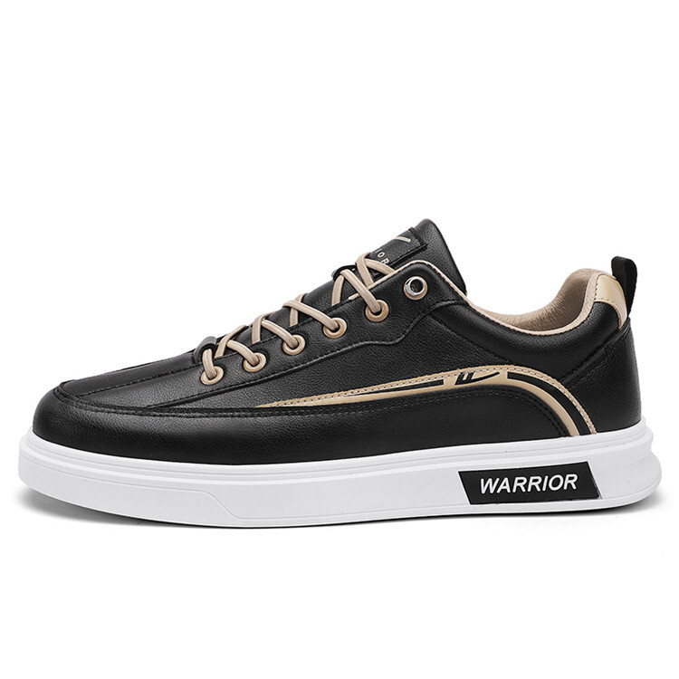 

Кроссовки WARRIOR Skateboarding Shoes Men Low-top Black/Khaki, черный/хаки