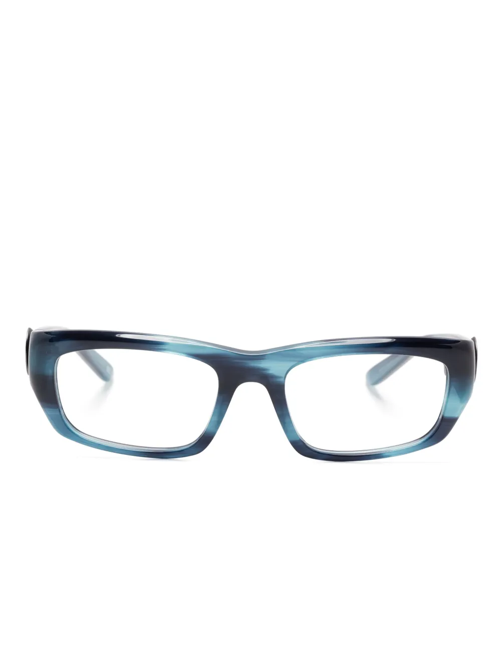 

Очки в прямоугольной оправе Balenciaga Eyewear, синий