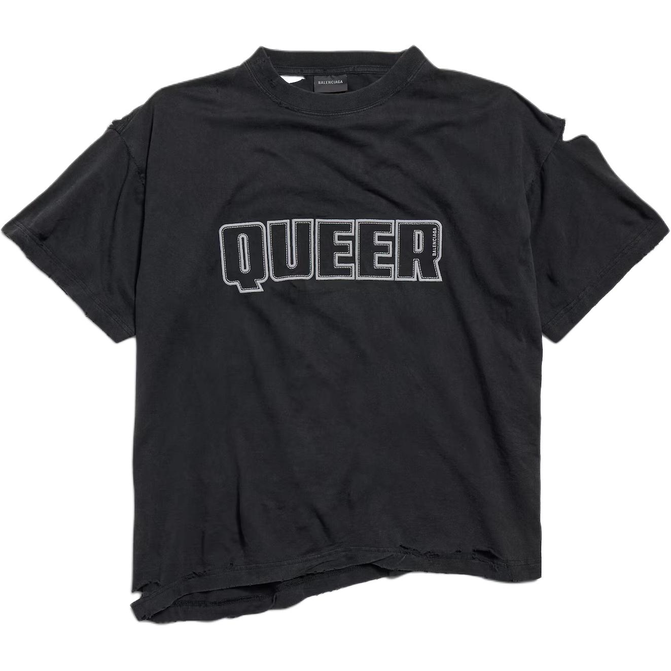 Balenciaga Футболка SS25 Loose Fit Unisex Black