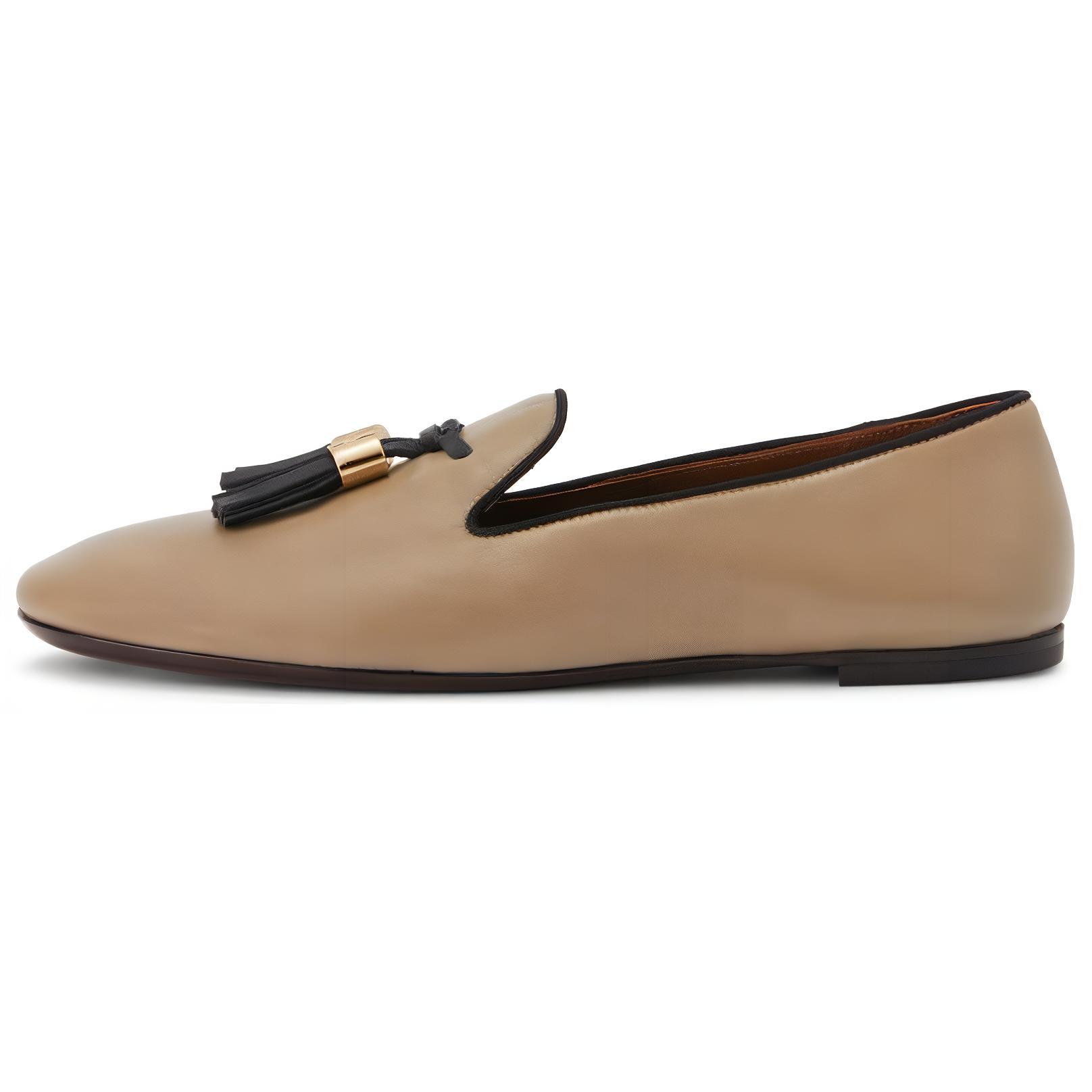 Женские кожаные лоферы Maltine Giuseppe Zanotti, Light Umber