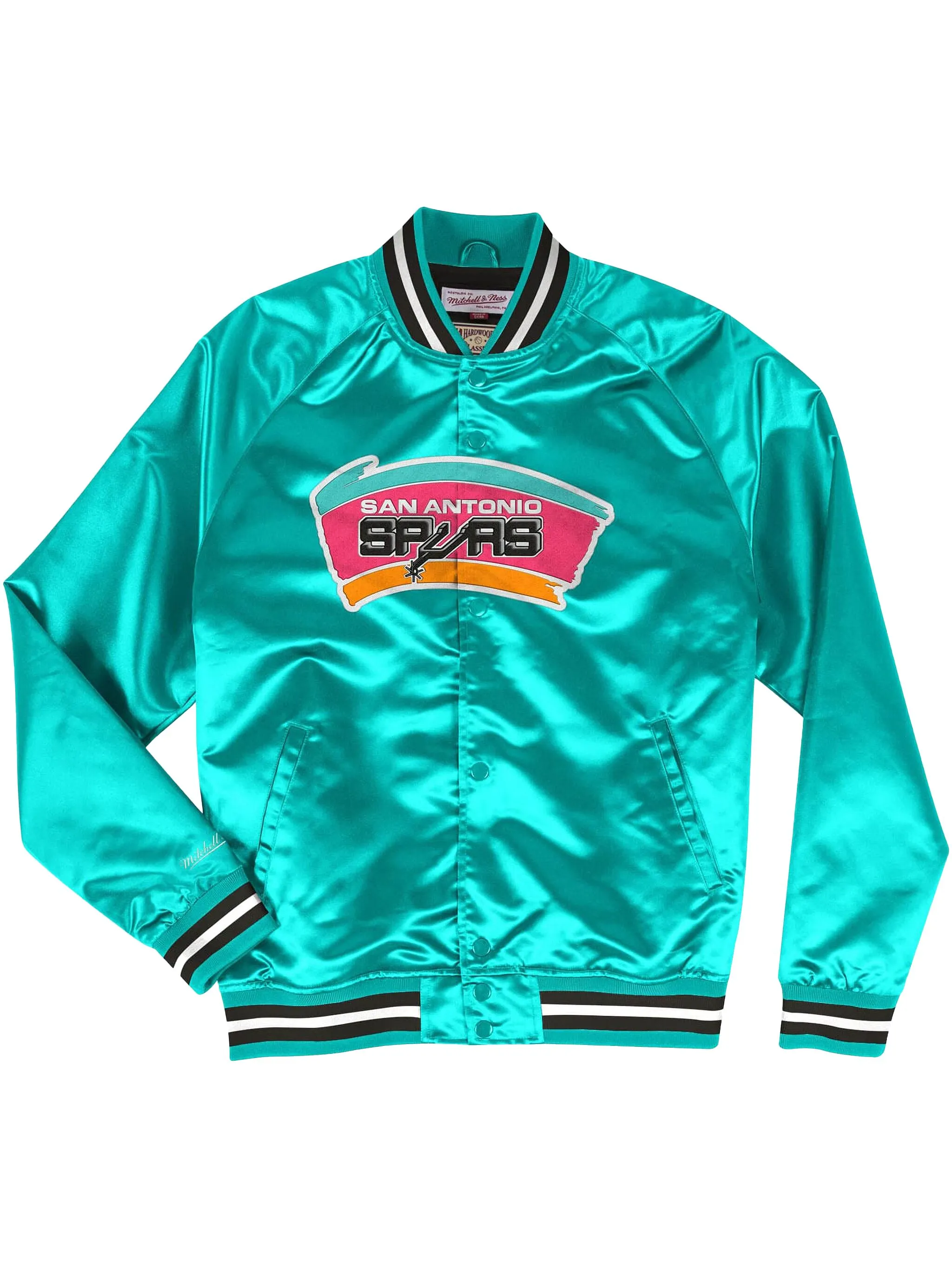 

Атласная куртка NBA Spurs Teal Mitchell & Ness, синий