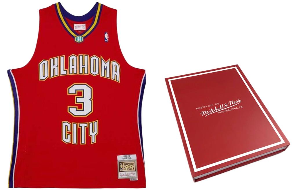 

Майка баскетбольная Mitchell & Ness Chris Paul New Orleans Hornets Alternate 2006 07 Swingman Nba, красный - подарочный набор