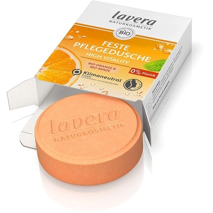 

Душ Solid Care High Vitality с органическим апельсином и органической мятой 50 г, Lavera